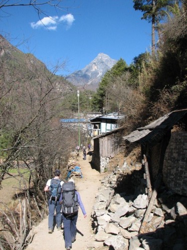 On the trek in Nepal On the trek in Nepal