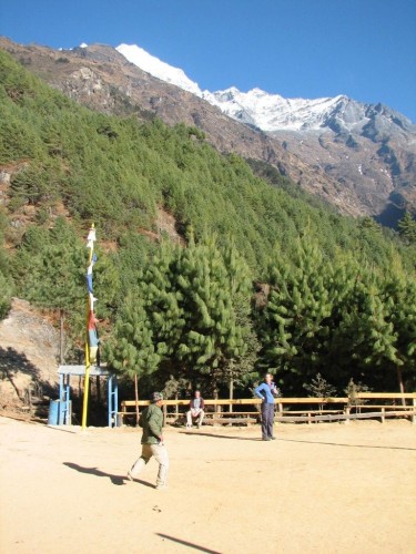 Playing cricket in Nepal Playing cricket in Nepal