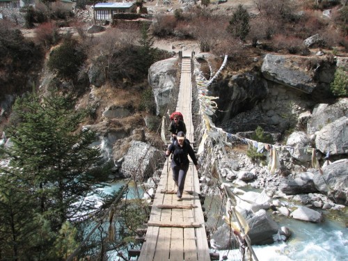 Suspension Bridge, Nepal Suspension Bridge, Nepal