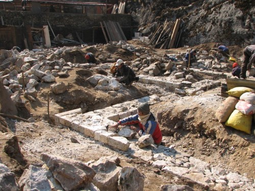 Building site, Monjo Nepal Building site, Monjo Nepal