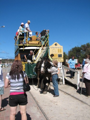 Horse drawn tram Victor Harbor, South Australia Horse drawn tram Victor Harbor, South Australia