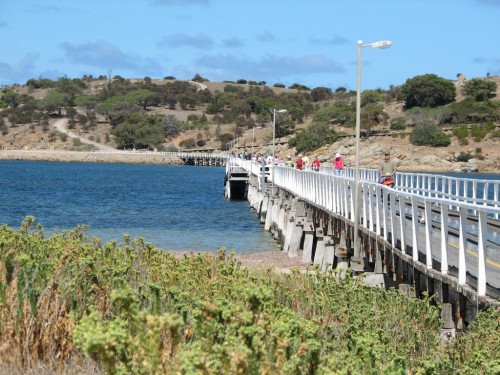 Causeway from Victor Harbor to Granite Island