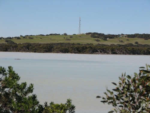 A salt lake, Coorong National Park, South Australia A salt lake, Coorong National Park, South Australia
