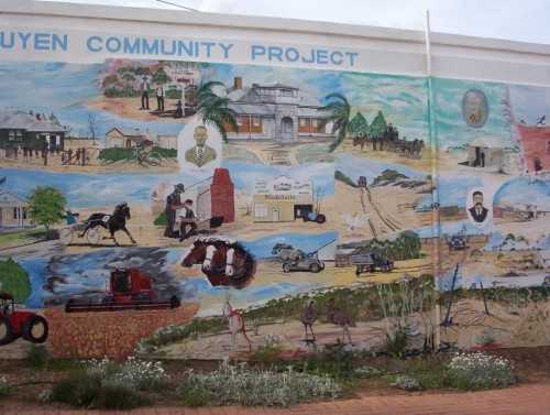 Historic mural, Ouyen, NW Victoria Historic mural, Ouyen, NW Victoria