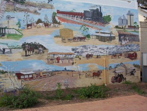 Historic mural, Ouyen, NW Victoria Historic mural, Ouyen, NW Victoria