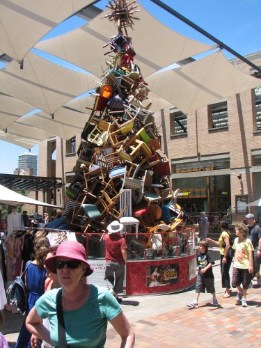 Unusual Christmas Tree, The Rocks, Sydney