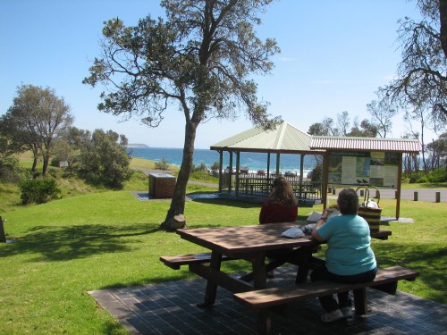Morning tea at Mystery Bay, south coast of New South Wales Morning tea at Mystery Bay, south coast of New South Wales
