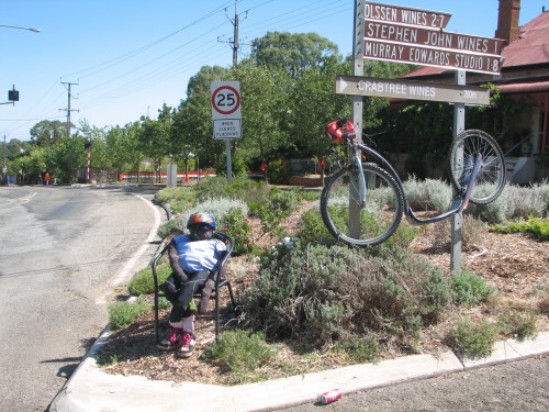 An interested observer of the Tour Down Under at Watervale An interested observer of the Tour Down Under at Watervale
