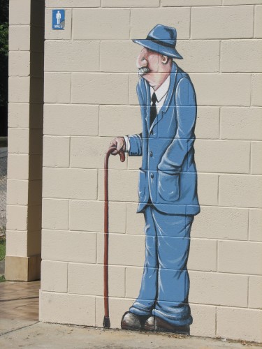 Artwork on toilet wall, Tintinara, SE South Australia Artwork on toilet wall, Tintinara, SE South Australia