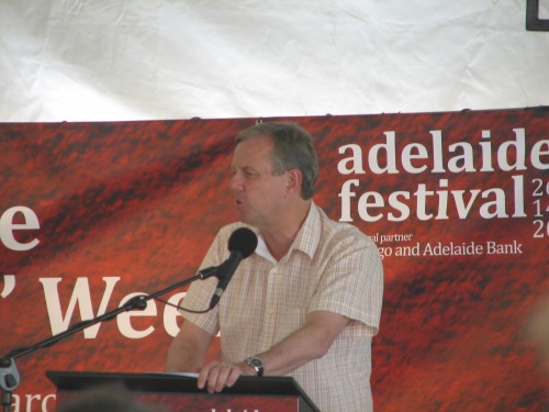 Premier Mike Rann announcing awards at Adelaide Writers' Week 2010 Premier Mike Rann announcing awards at Adelaide Writers' Week 2010