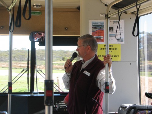 Brian, one of the volunteer guides at Monarto Zoo Brian, one of the volunteer guides at Monarto Zoo