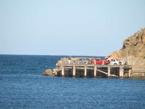 Fishing jetty at the base of The Bluff, Victor Harbor