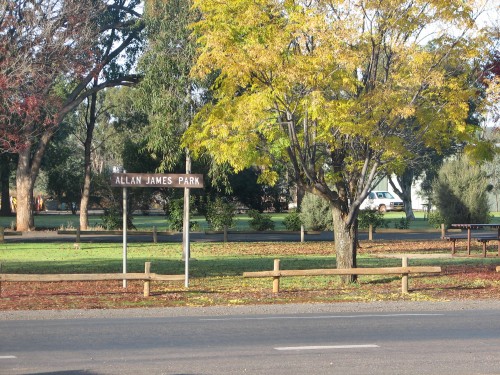 Allan James Park, main street of Rankins Springs, NSW