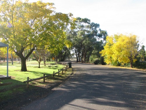 Allan James Park, main street of Rankins Springs, NSW