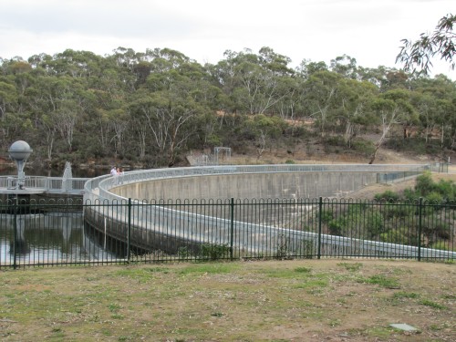 Whispering Wall at the Barossa Reservoir in South Australia