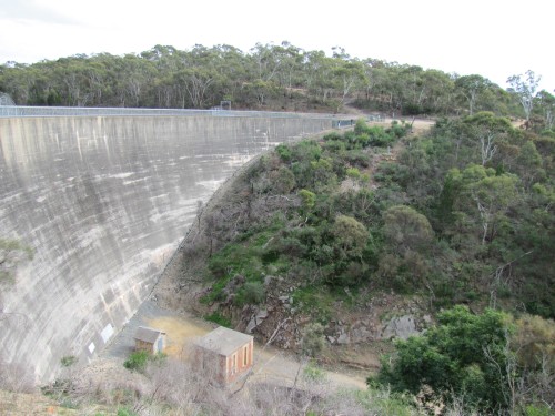 Whispering Wall at the Barossa Reservoir in South Australia