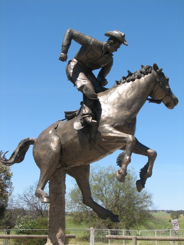 Life size statue of Curio at Marrabel, South Australia