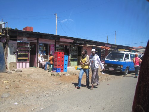 Shops in suburban Addis Ababa