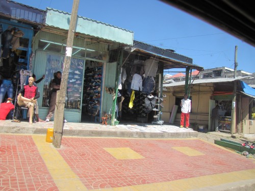 Shops in suburban Addis Ababa
