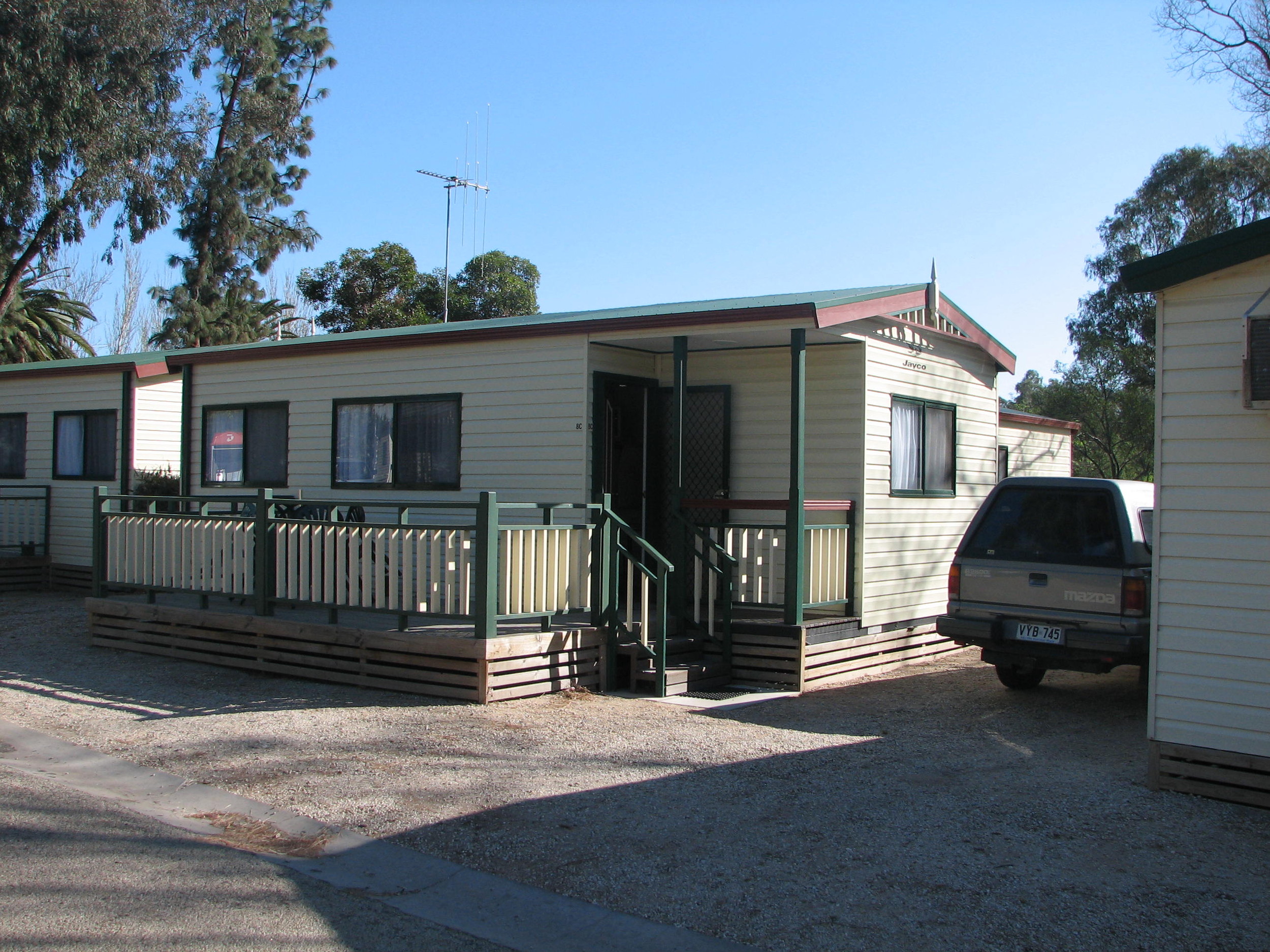 Our cabin, Swan Hill, Victoria Trevor's Travels
